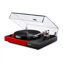  Perpetuum Ebner PE 2525 Turntable with ortofon 2M Blue Cartridge, Dust Cover (Red)